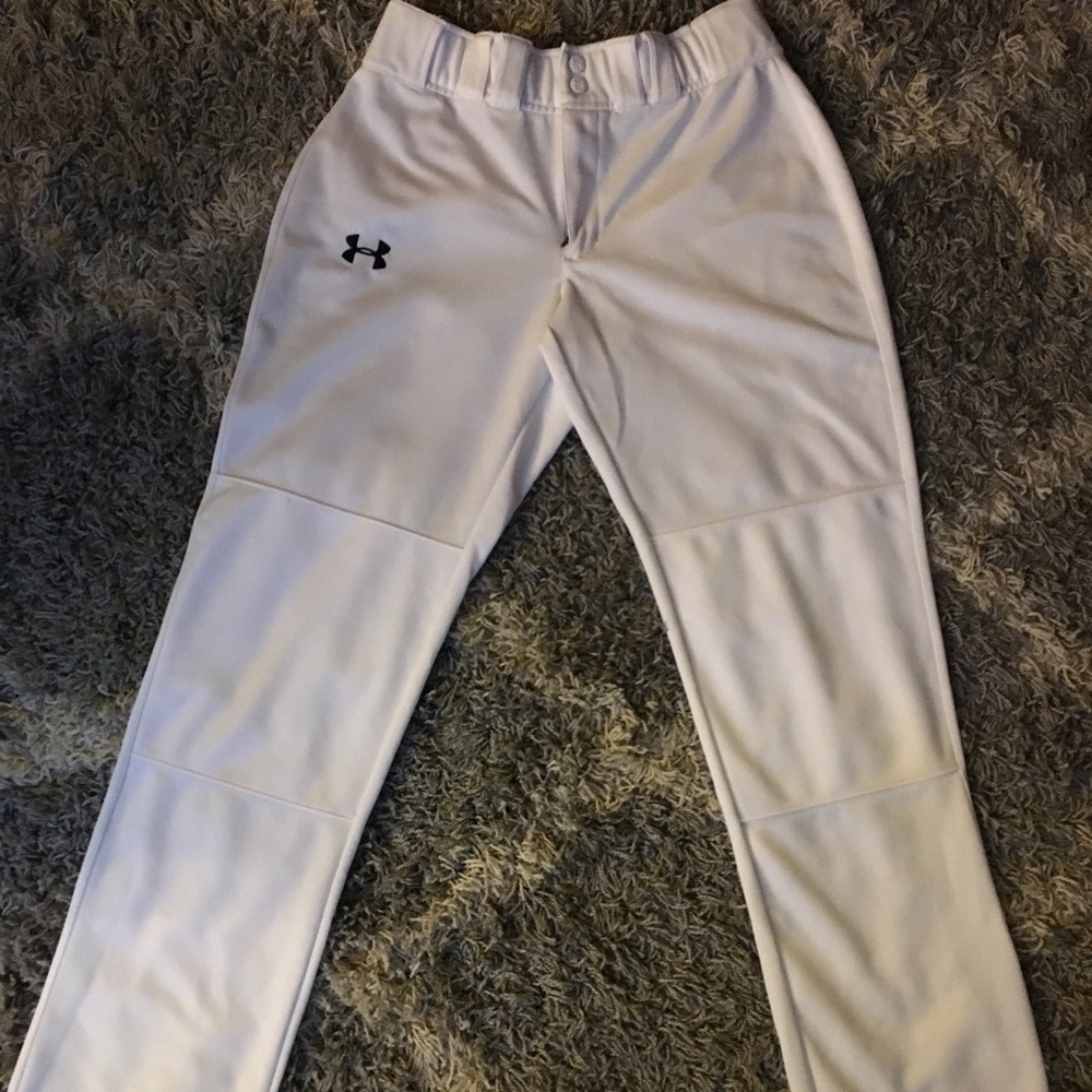 Under Armour White Baseball Pants